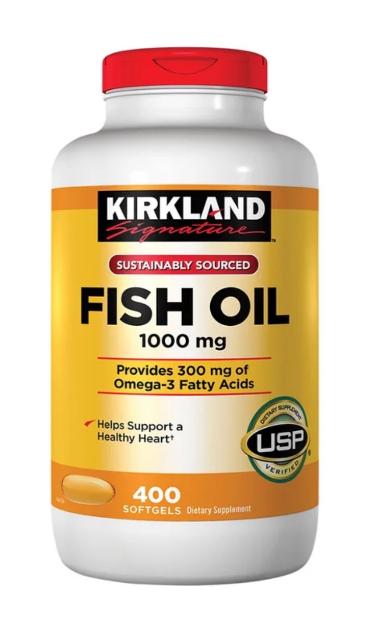 2 PACK Kirkland signature Fish Oil 1000 mg 400 Softgels x 2 = 800Ct EXP 07/2028