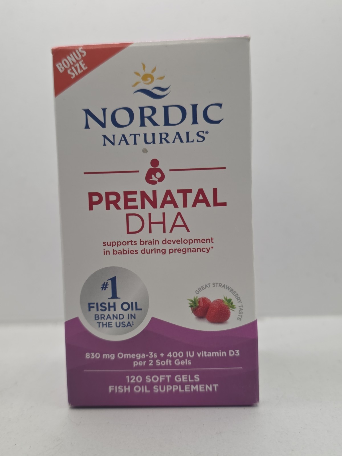 Nordic Naturals DHA from Purified Fish Oil, Strawberry Flavored
