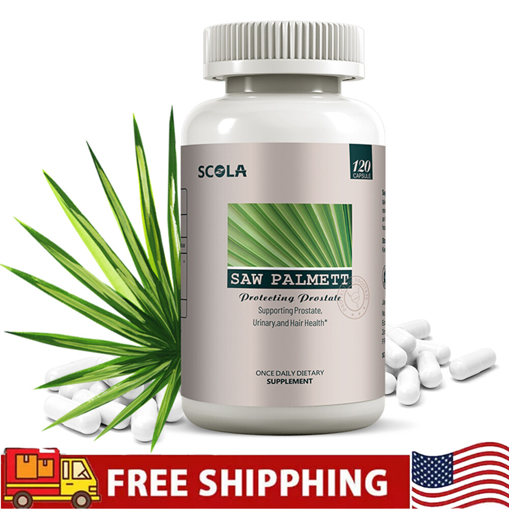 Saw Palmetto Capsules – Premium Prostate Health Support Supplement for Men 120Pc