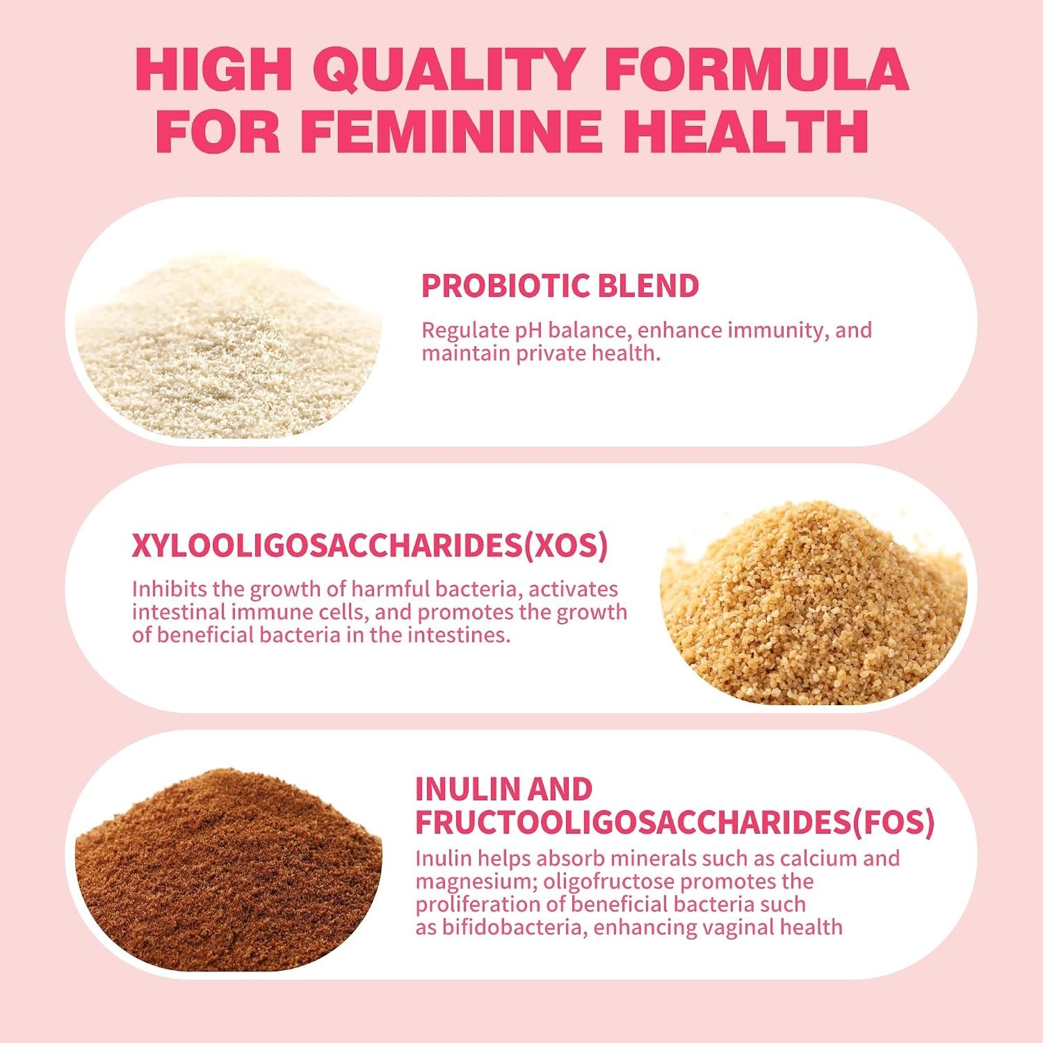 Vaginal Probiotics for Women pH Balance Flora Support 100 Capsules