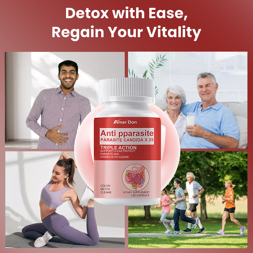 Parasite Cleanse DETOX Liver Colon Yeast Killer Pills All Natural Detox Candida