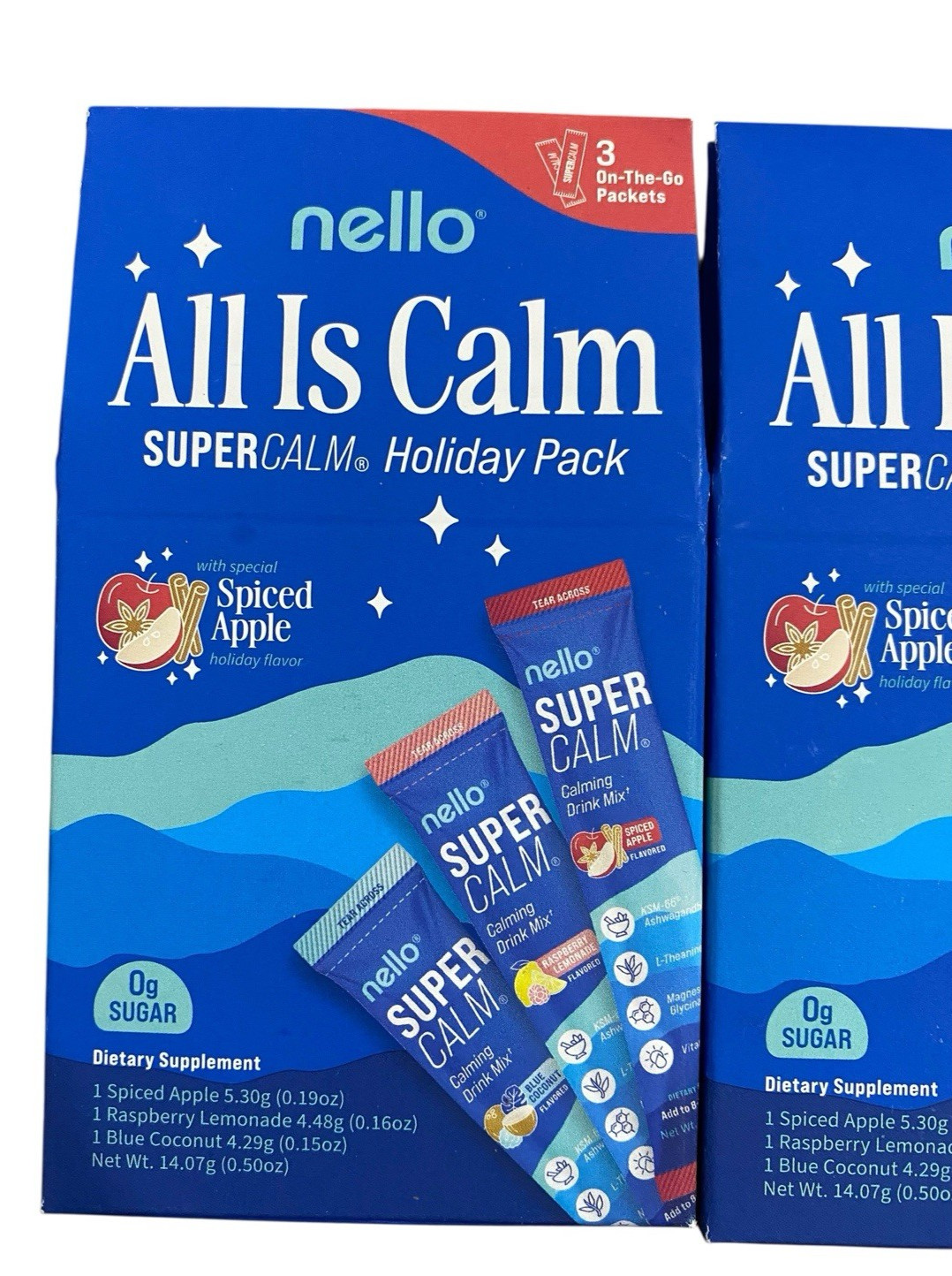 Nello All Is Calm SuperCalm Holiday Pack Lot of 3 Boxes NEW