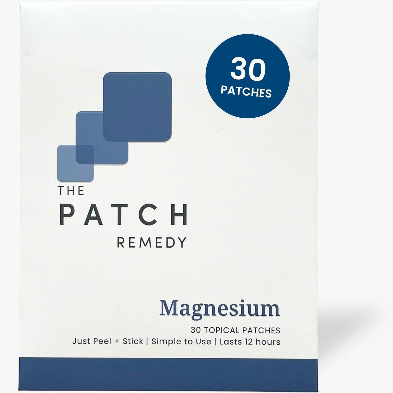 The Patch Remedy Magnesium | Glycinate | 30 Count (Pack of 1)