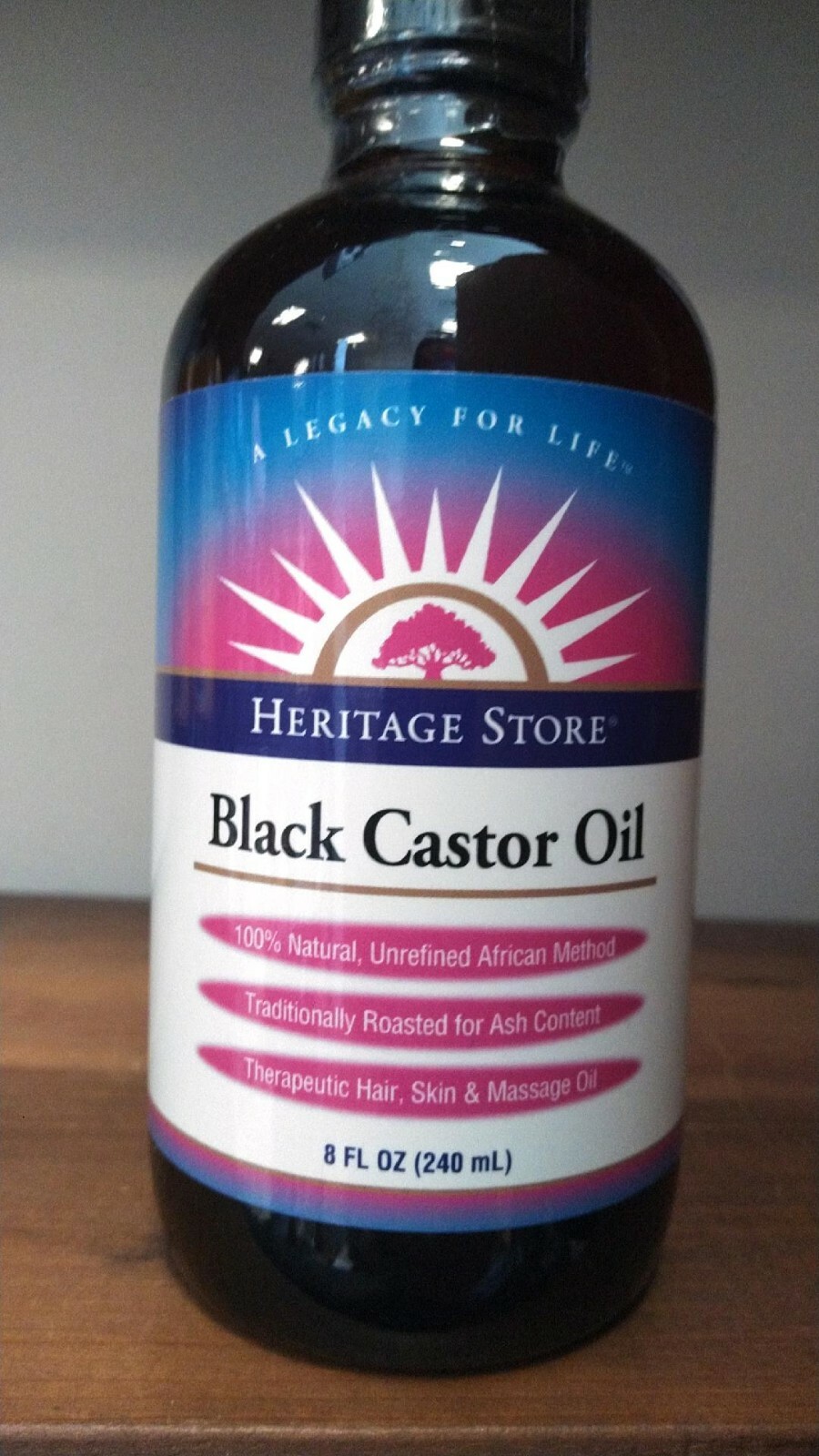 Black Castor Oil Heritage Store 8 fl oz 100% Unrefined Natural