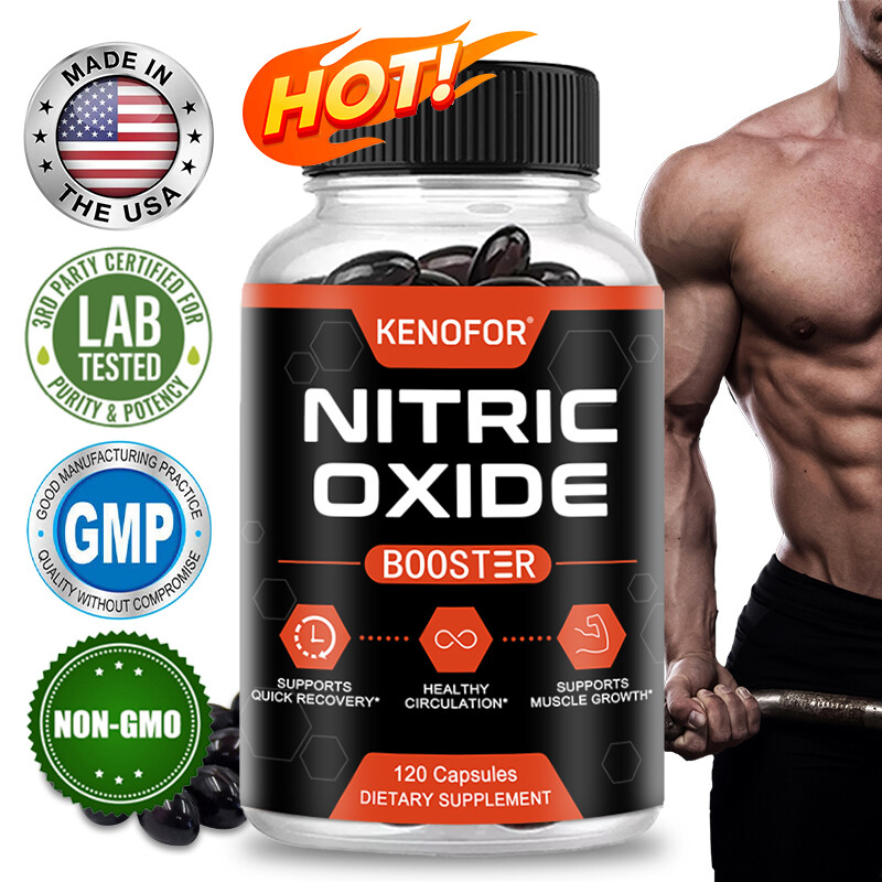 Nitric Oxide Booster Supplement – L-Arginine, L-Citrulline – 30/60 /120Capsules