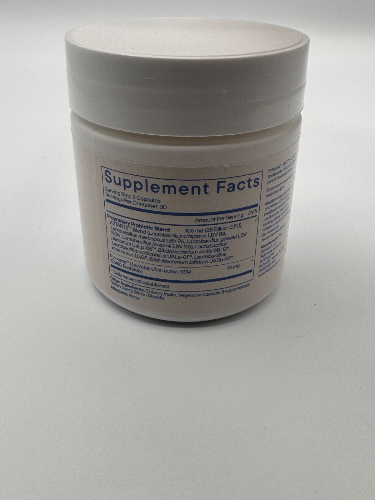 Zenwise Tribiotic Complex Prebiotic Probiotic Postbiotic 60 Capsules USA New