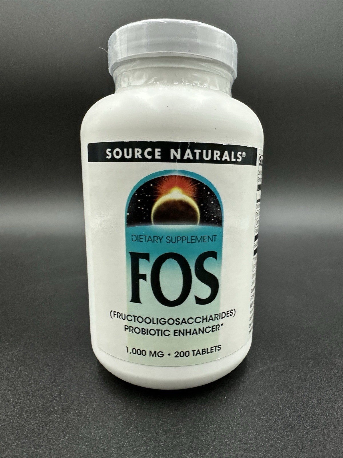 Source Naturals FOS Fructooligosaccharides 1000 mg 200 Tablets – Expires 1/2029