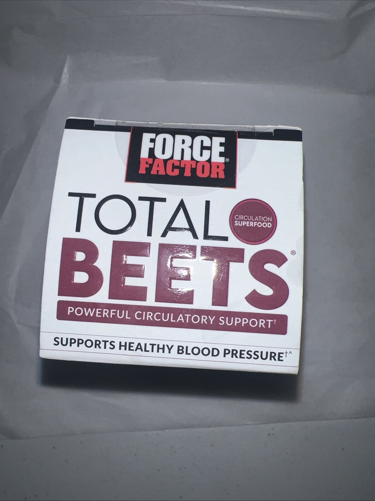 Force Factor Total Beets Blood Pressure Supplement with Beetroot, 120 Tablets