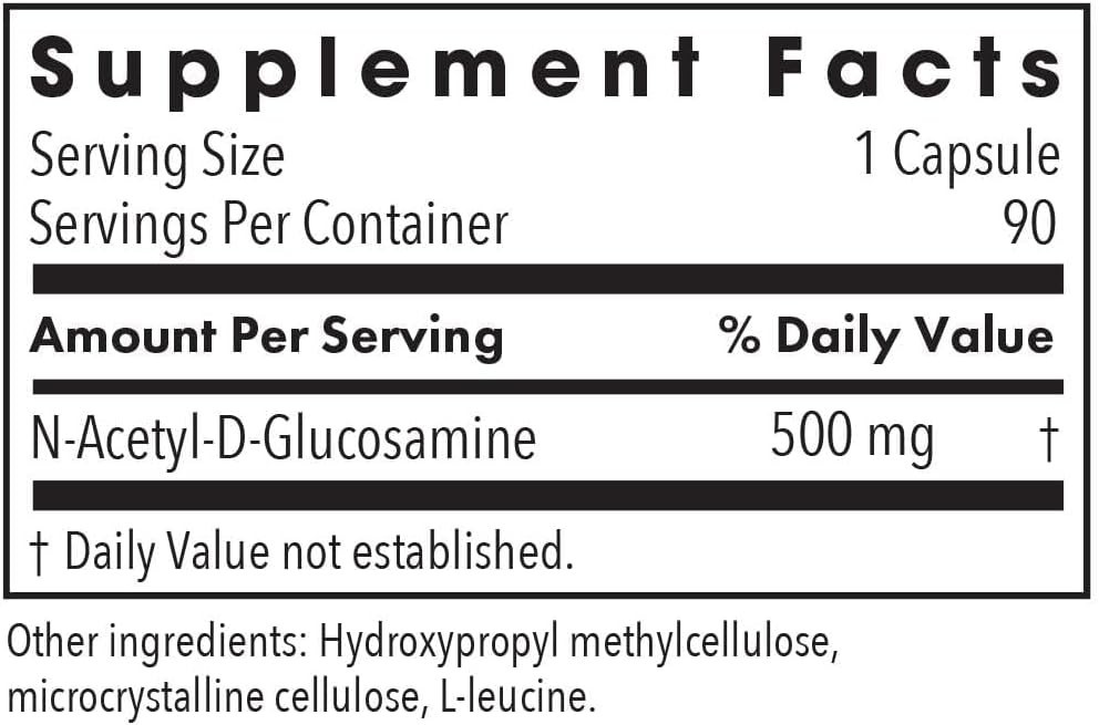 N-Acetyl Glucosamine (NAG) 90 Vegcaps Allergy Research Group