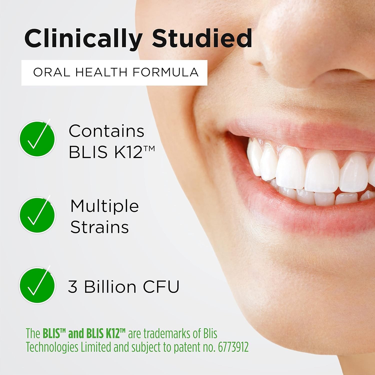 Dental Probiotic with BLIS K12 – Oral Probiotics for Oral Health with Mint Flavo