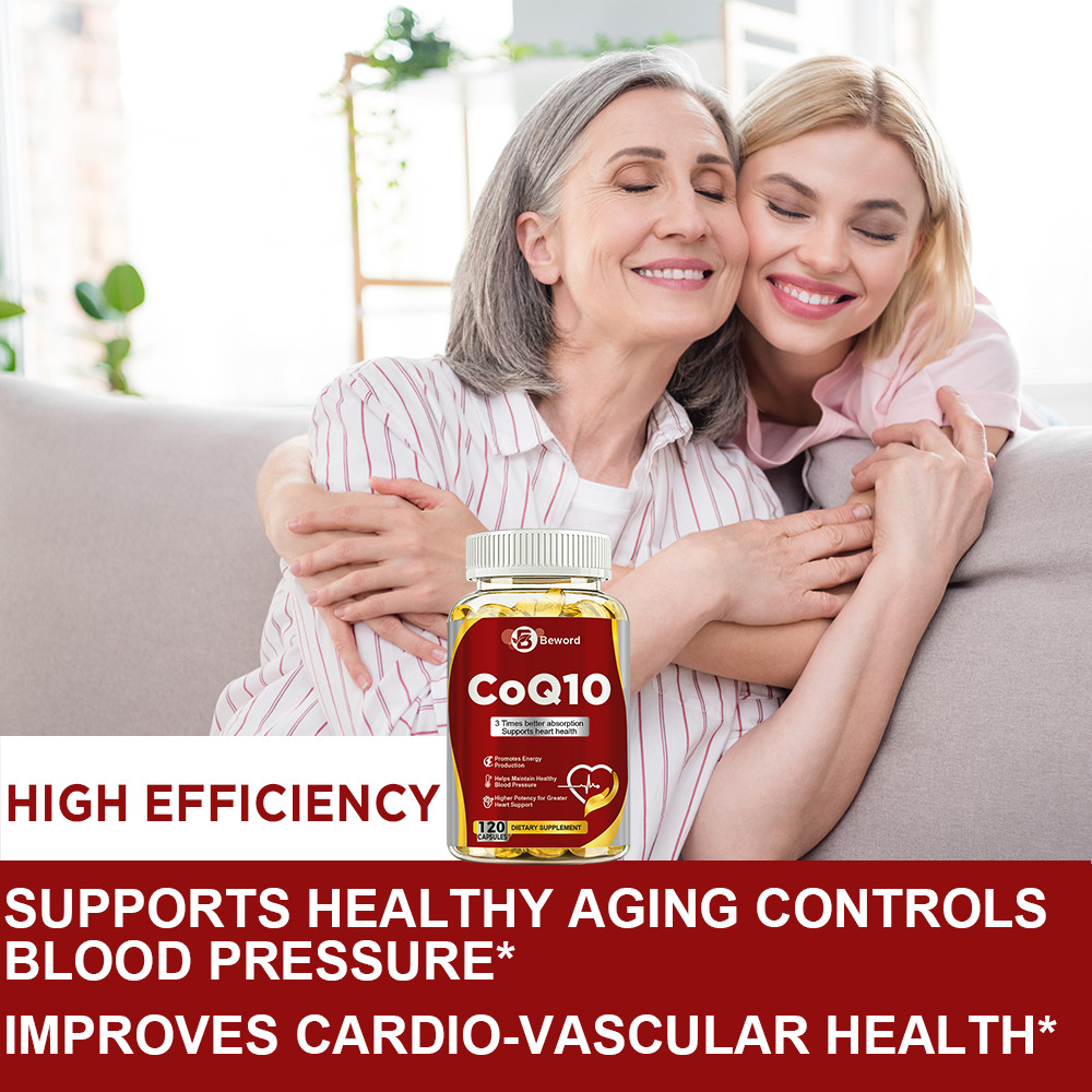 CoQ10 300mg 120 Softgels Coq10 Coenzyme Q10 Heart Support NON GMO