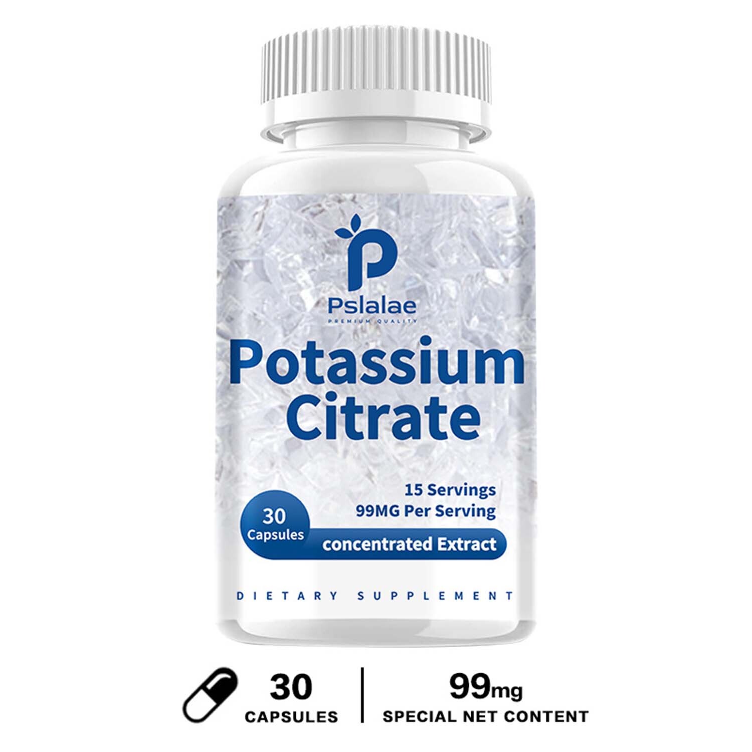 Potassium Citrate 99 mg – for Heart, Kidney, Cardiovascular, Supports Normal pH