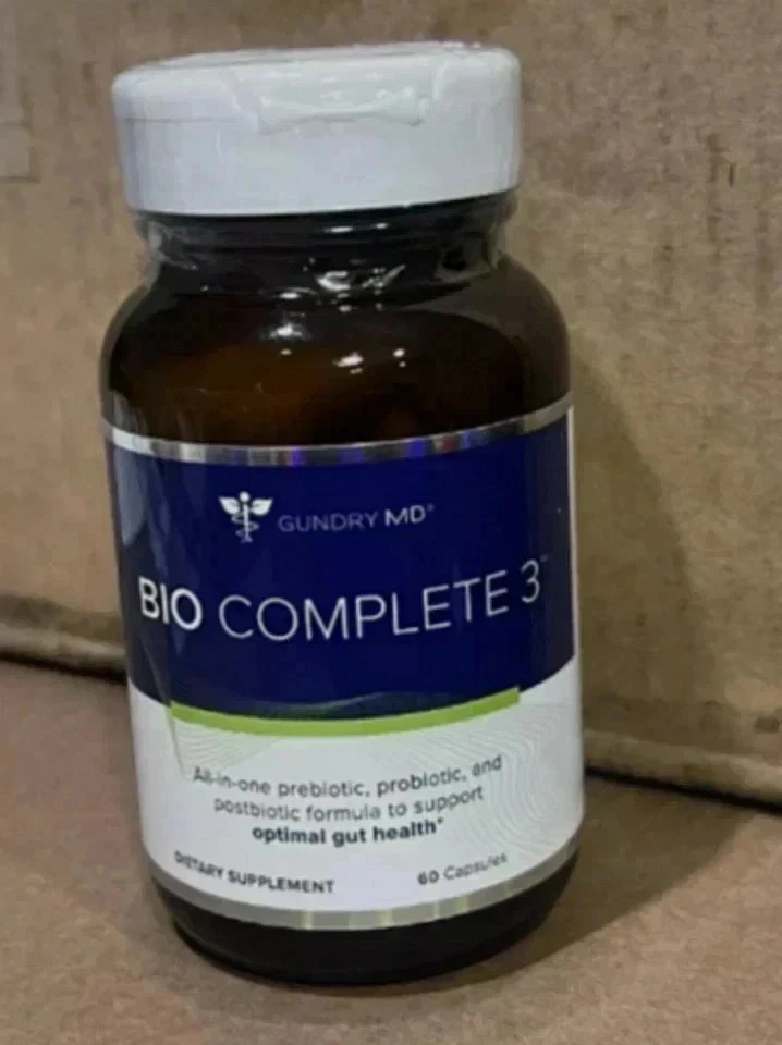 2 PACK Gundry MD Bio Complete 3 Supplement 60 Caps Optimal Gut Health MFG 11/24