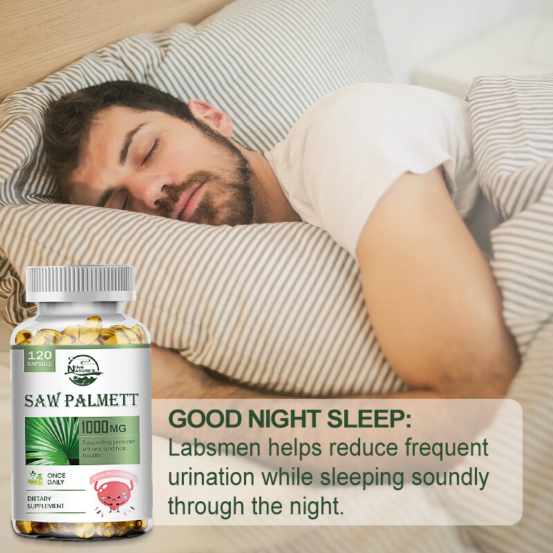 Saw Palmetto 1000 MG Premium Prostate Health Support Supplement for Men Health