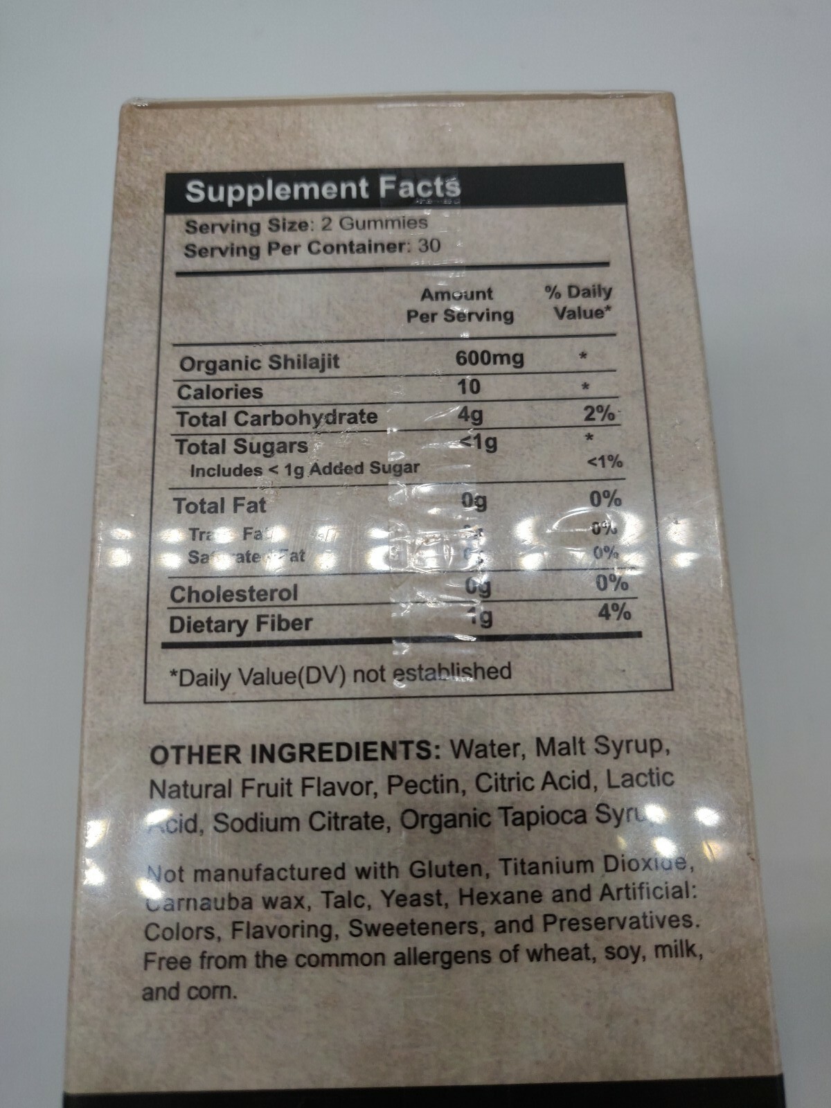 Zenlifer 600mg Shilajit Organic Gummies 60 Count Exp 12/2025
