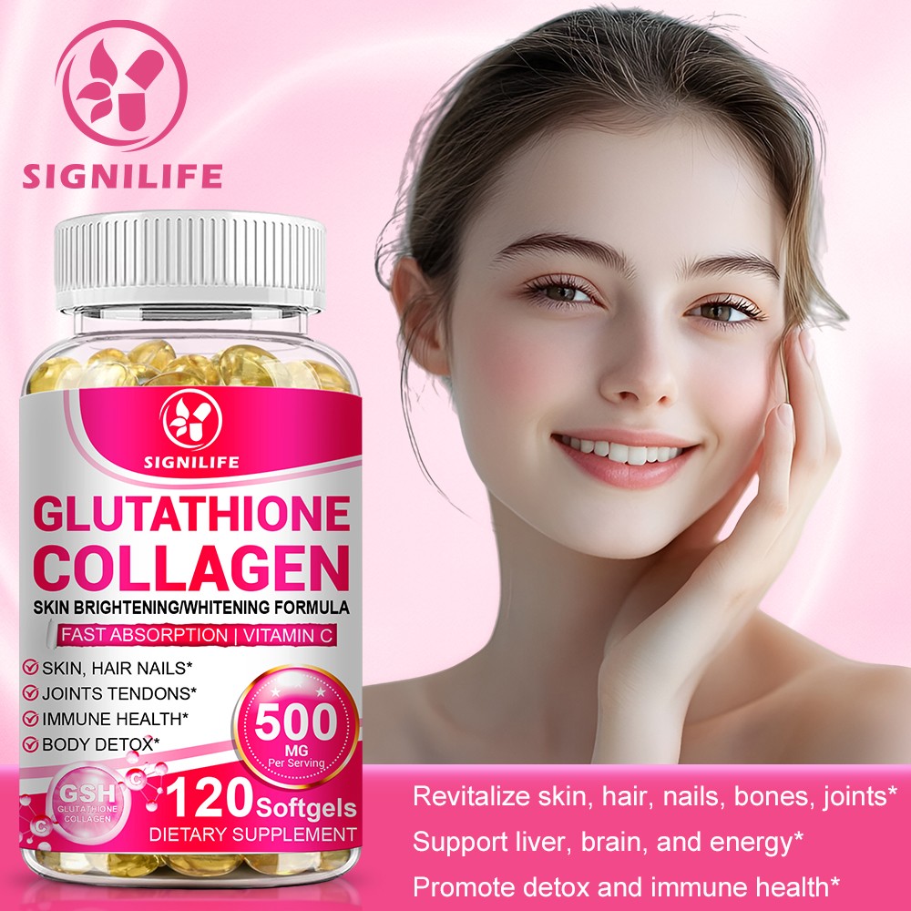 120 capsules collagen glutathione pills whitening skin bleaching lightening love