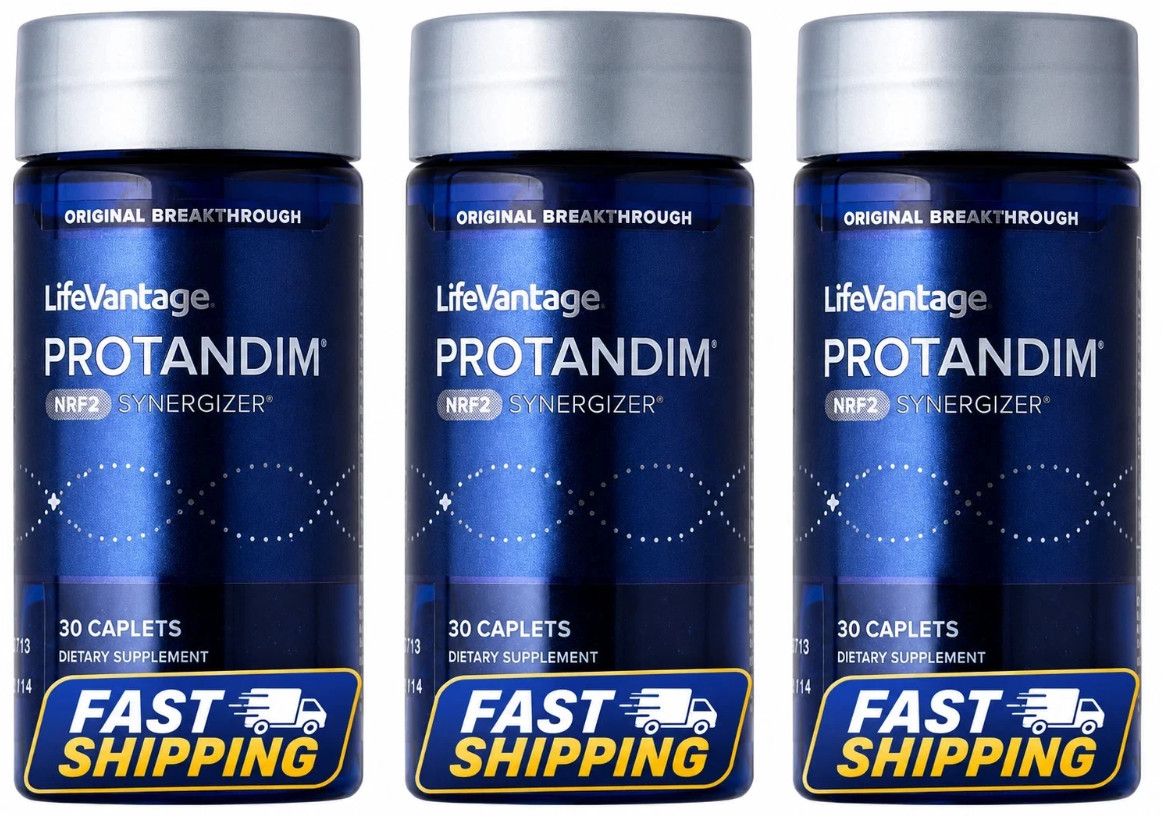 3 Pack LifeVantage Protandim NRF2 Synergizer 30 Caplets Sealed Bottles