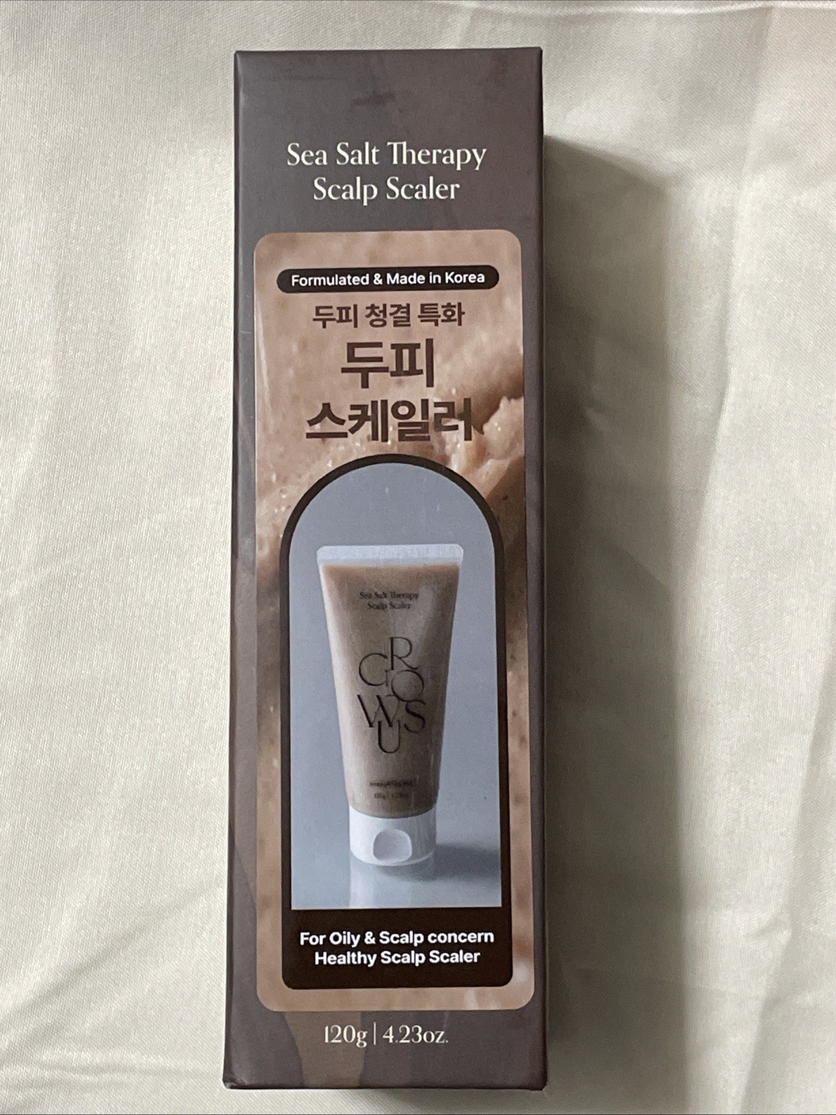 Growus Sea Salt Therapy Scalp Scaler 120g For Oily And Scalp Concern