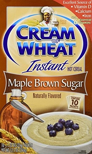 Cream of Wheat Maple Brown Sugar Instant Hot Cereal 12.5 Ounce (Pack 40)