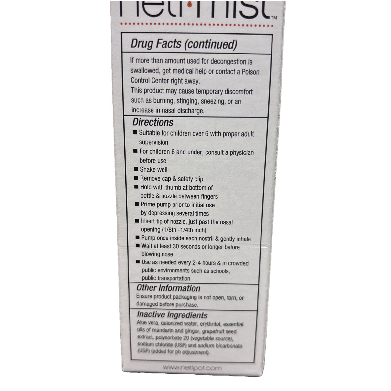 Himalayan Chandra Neti Mist Sinus Spray 1 oz Liquid EXP 05/2026