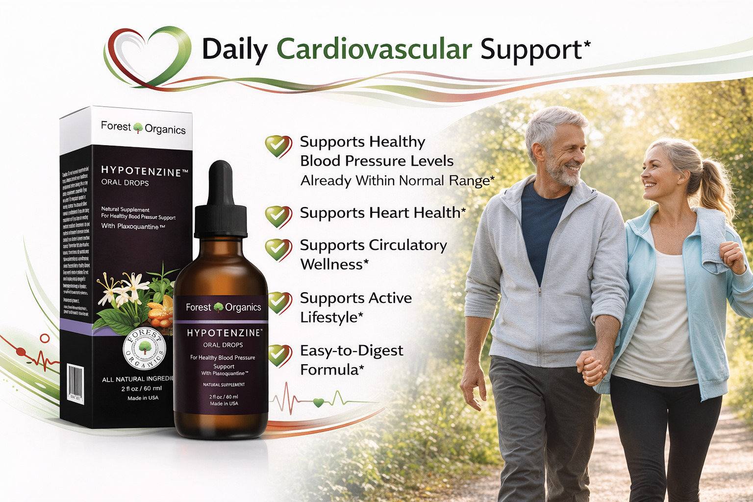 Herbal Heart Tincture for Heart Health&Blood Circulation Support Coenzyme Q10