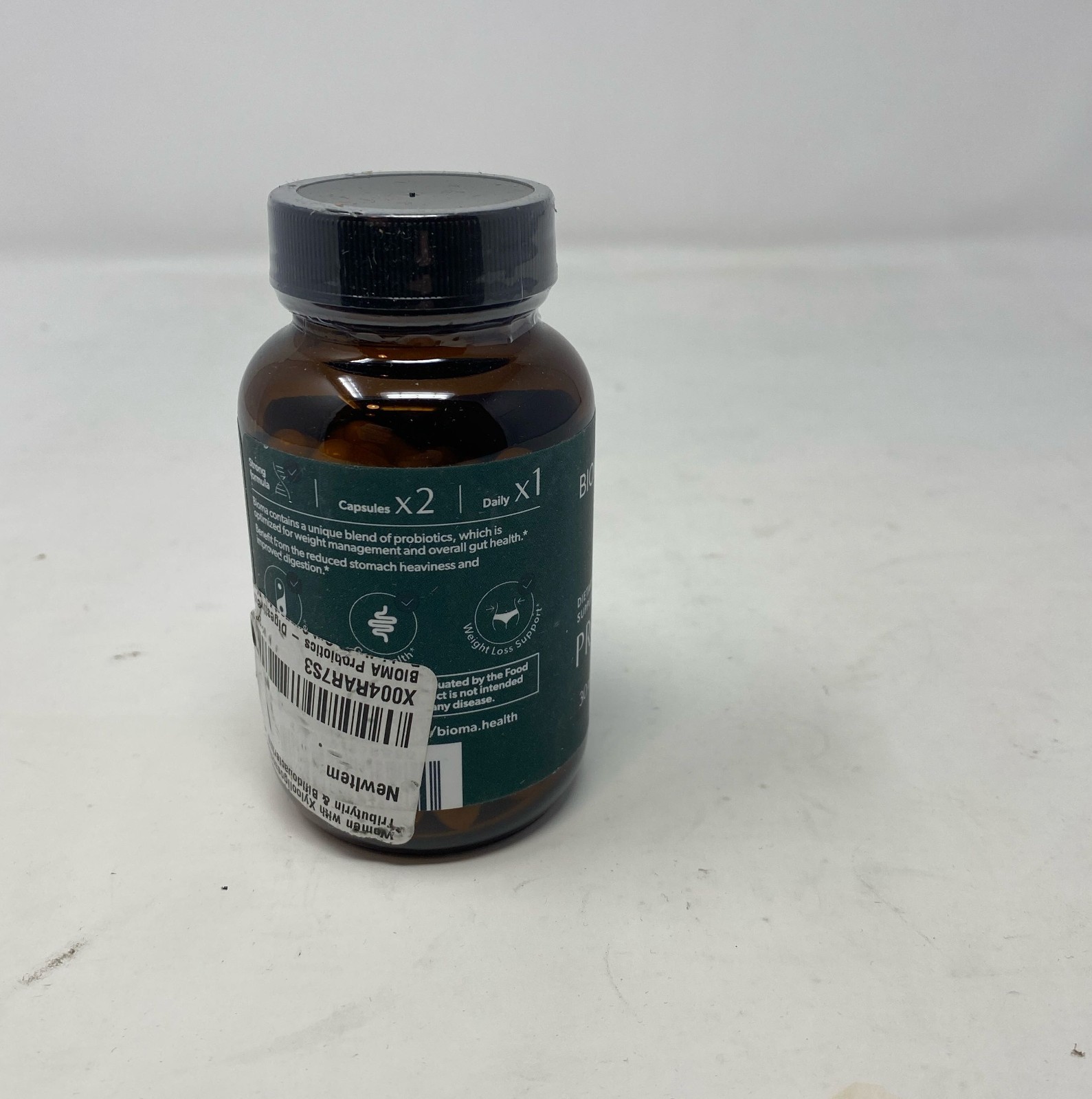 BIOMA Probiotics 60 Vegan Capsules (30-Day) – Amber Bottle, Delayed-Release