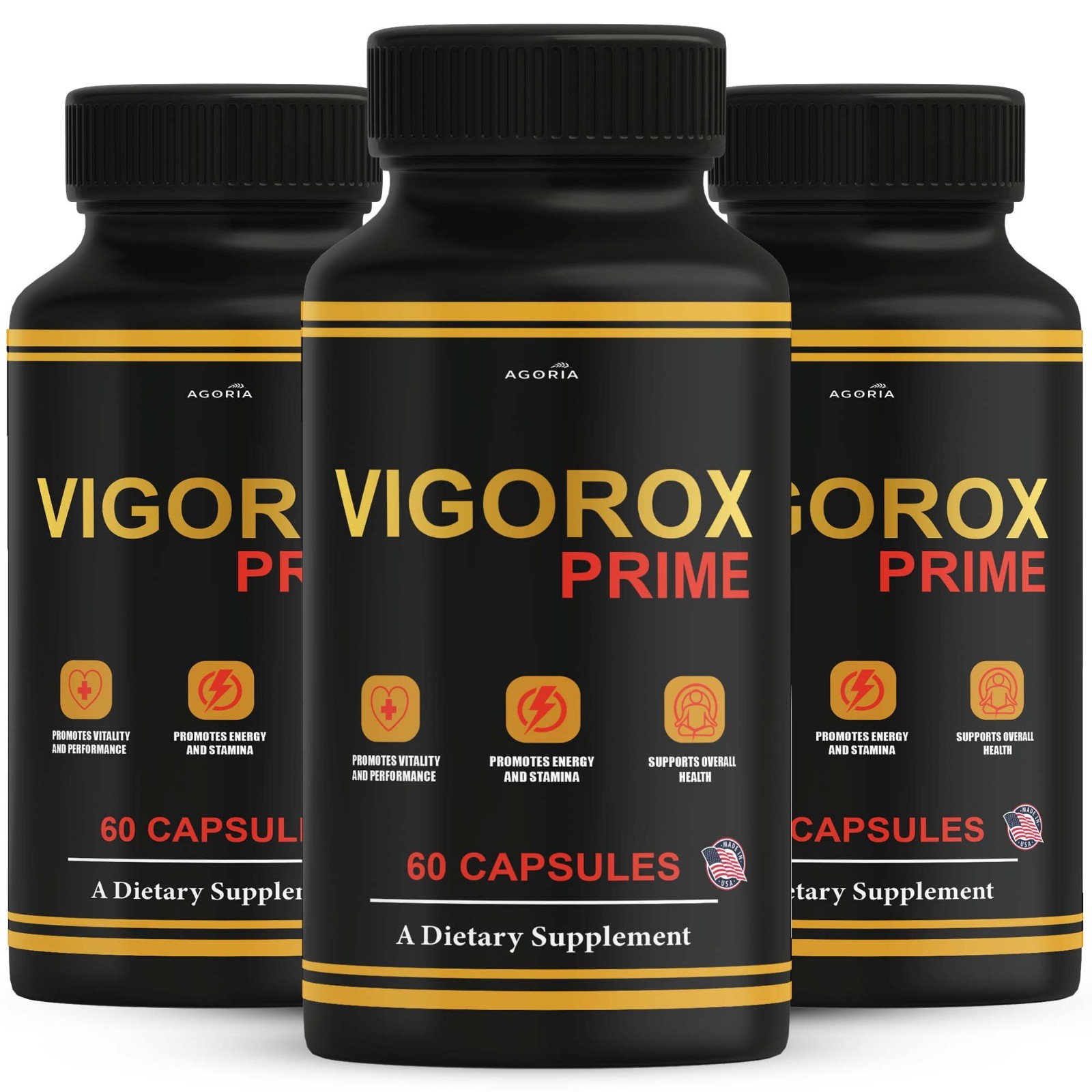 (3 Pack) Vigorox Prime Max Performance Supplement, VigoroxPrime Capsules