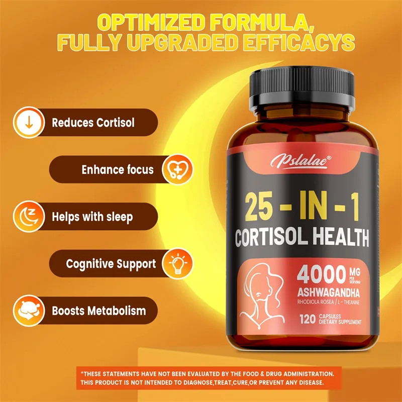 25-IN-1 Cortisol Health 120pcs – Improve Mood, Focus, and Reduce Cortisol Levels