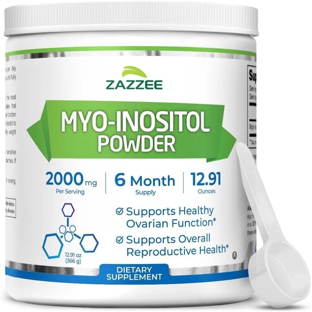 Myo-Inositol Powder, 6 Supply, 183 Servings, 2000 mg per Serving, Free Scoop…