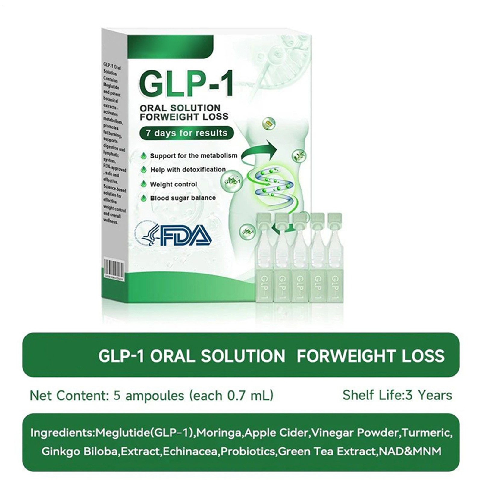 G L P -1 Diet Drops Health Drops Body Care Rapid-Absorbing Liquid For Morning