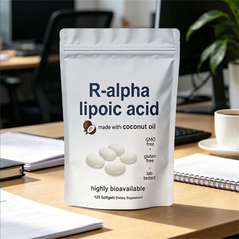 R-alpha Lipoic Acid 600mg With Coconut Oil, 120 Softgels, Antioxidant Support