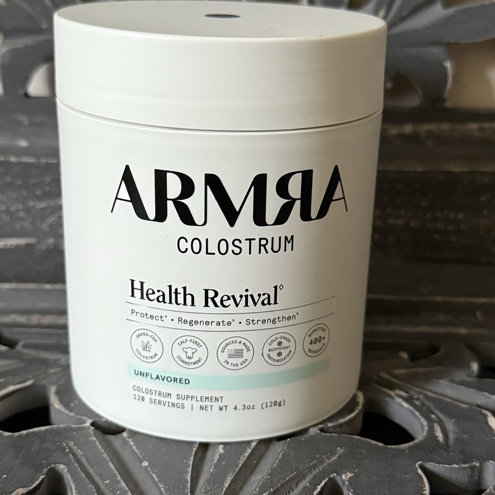 ARMRA Colostrum Health Revival Unflavored 120g Exp 07/2028 Sealed