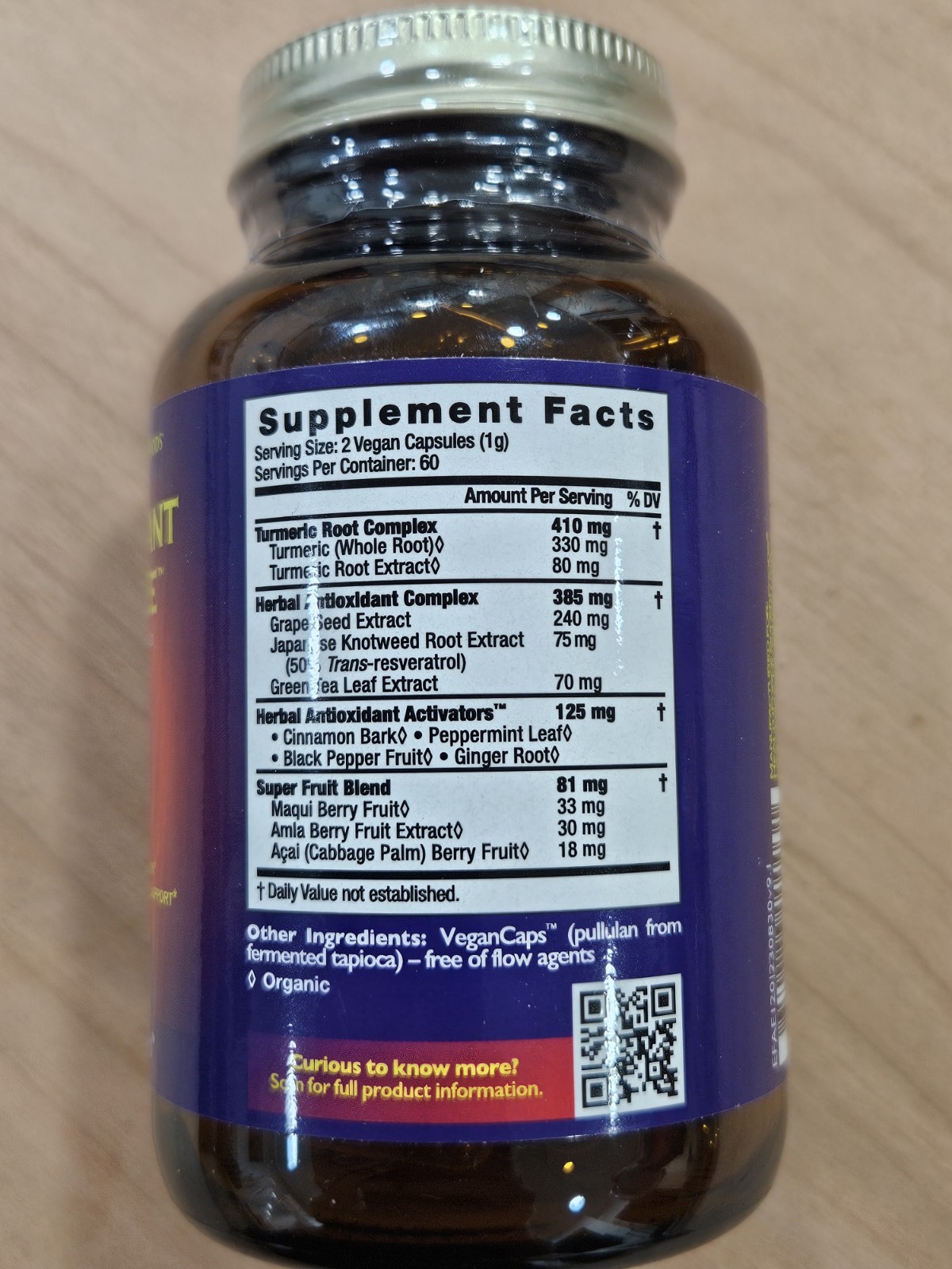 Antioxidant Extreme 🟣🔴 120 Vegan Caps | Exp 04/2027