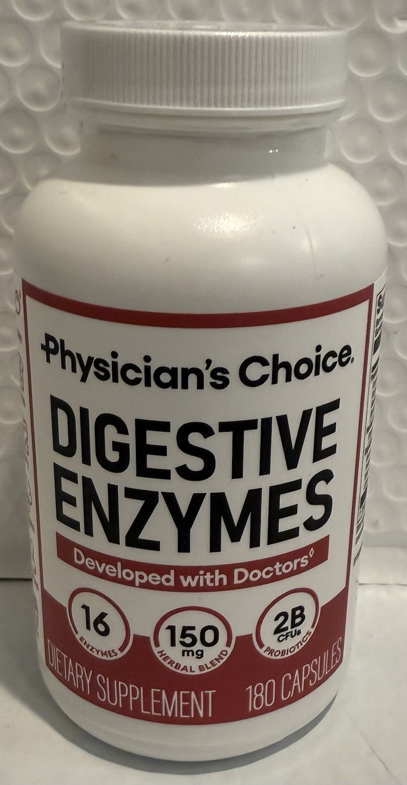 Physician’s CHOICE Digestive Enzymes for Bloating 180 Count – EXP. 05/27+