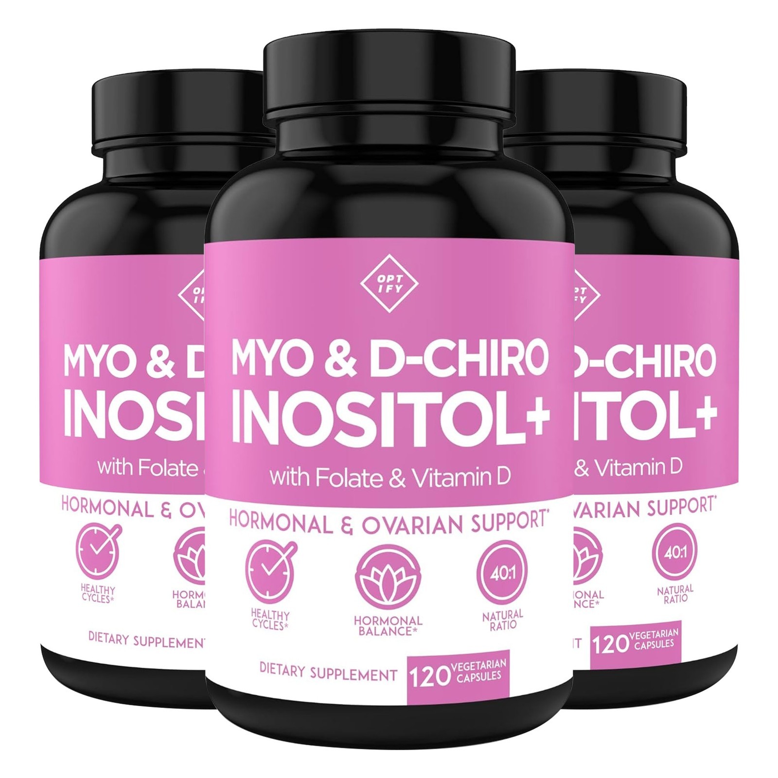 Optify D-Chiro & D3, Inositol – Vitamins Myo Folate – Hormone