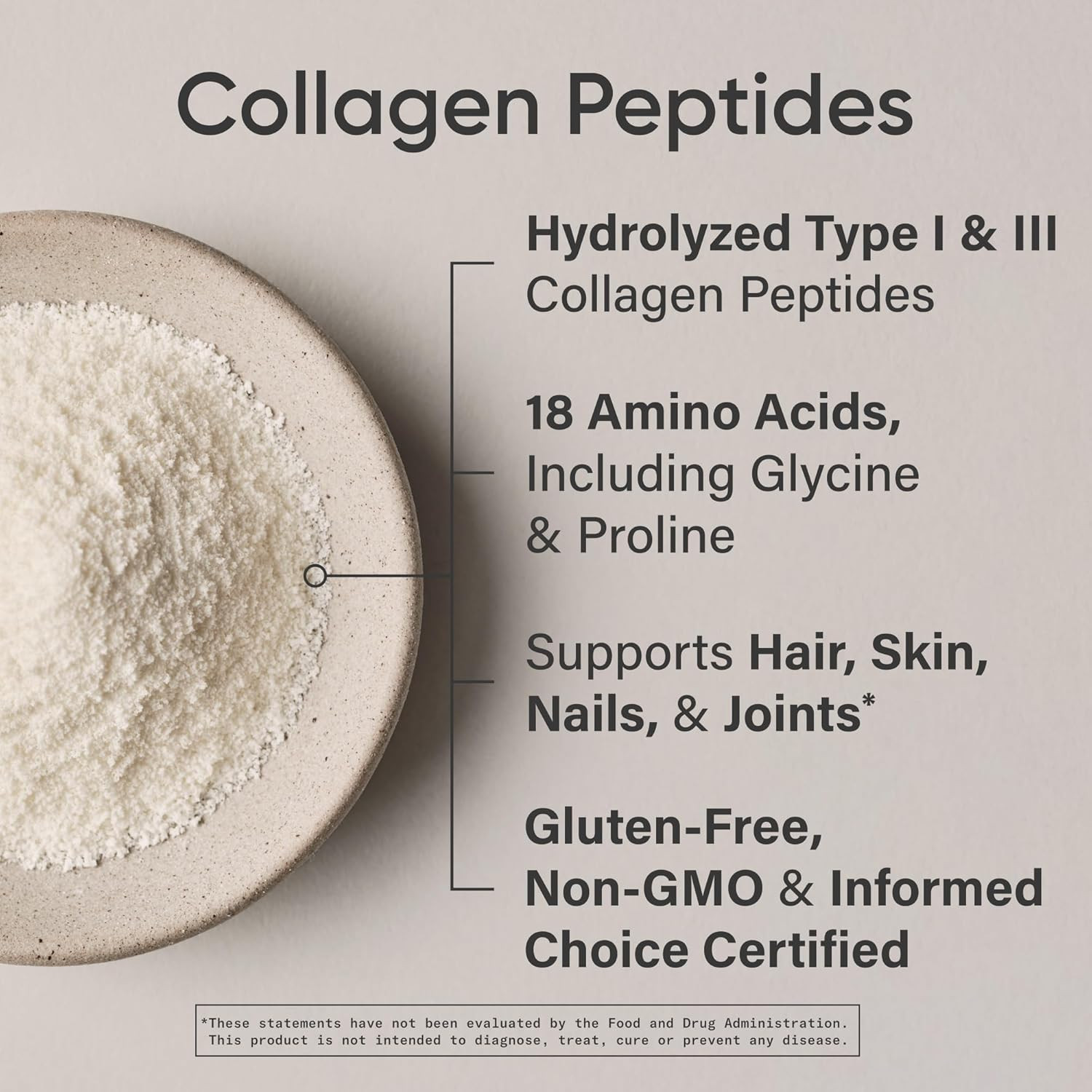 Hydrolyzed Collagen Peptides Powder for Skin, Nails, and Joint Health