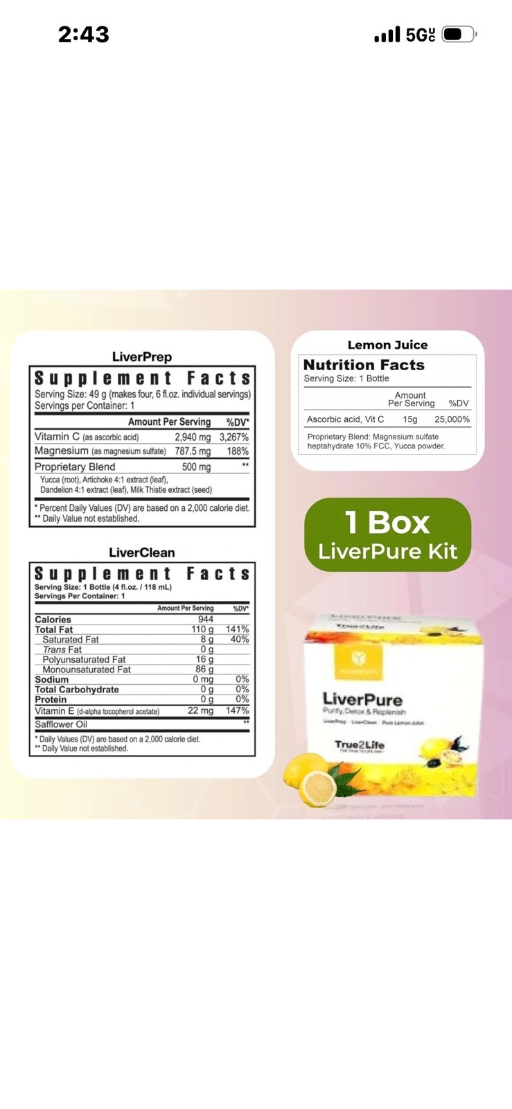 Youngevity 30 Day Liver Detox