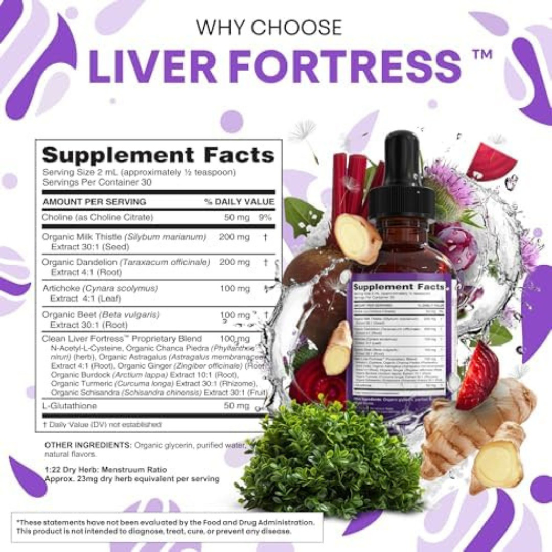 All-In-One Liver Support Supplement with Milk Thistle & N-Acetyl Cysteine Drops