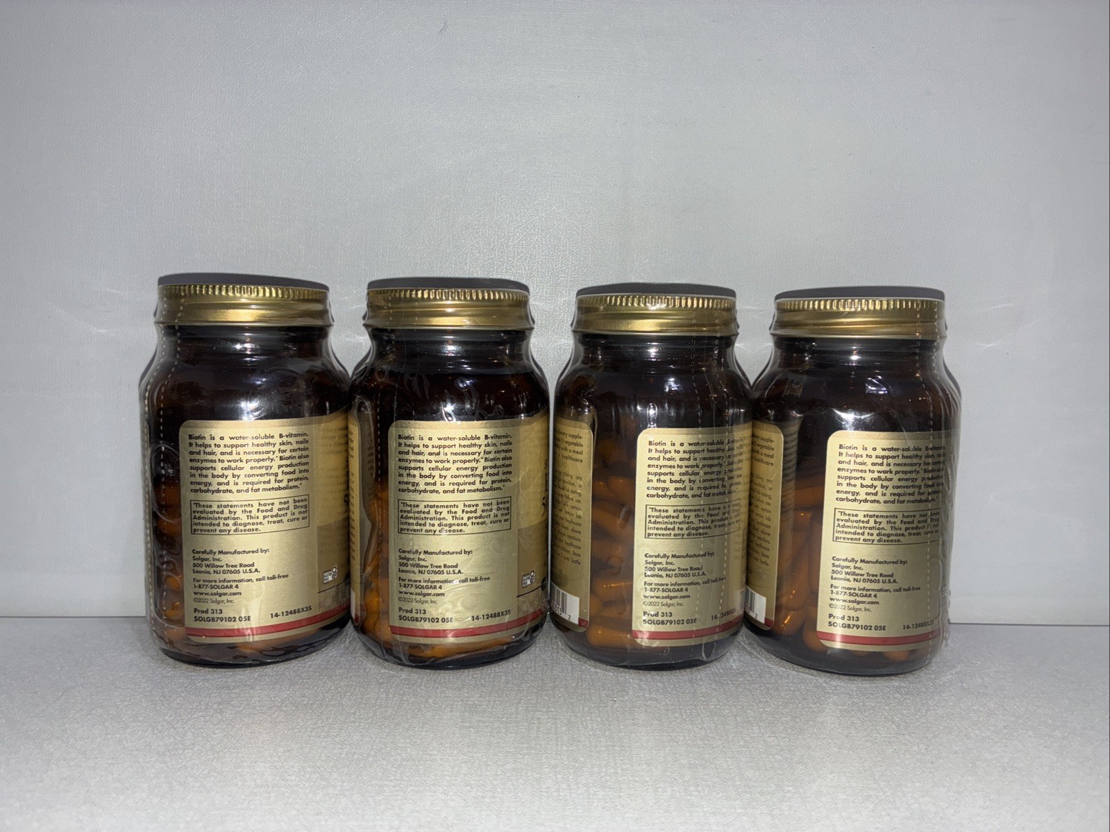 Lot If 4-Solgar Biotin 5000 Mcg 50 Vegetable Capsules / Exp 01/2028/ New &Sealed