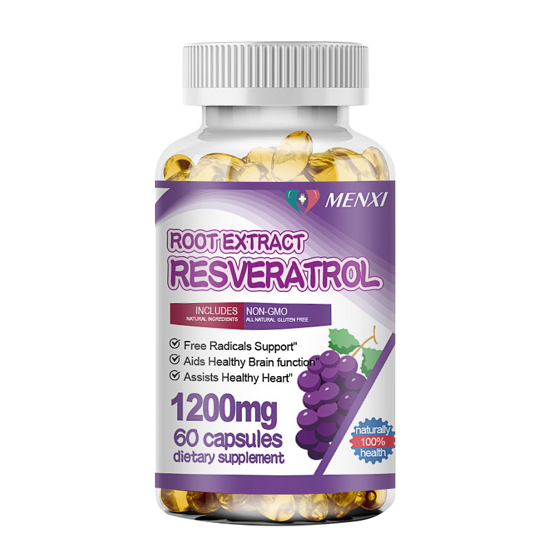 （5 Pack） Resveratrol – Brain Support, Mental Focus, Heart Health, Immune Support