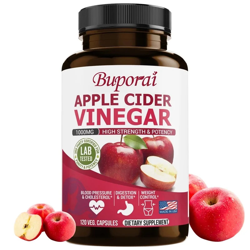 Apple Cider Vinegar 120pcs, Fat Burning, Weight Management, Appetite Suppressant