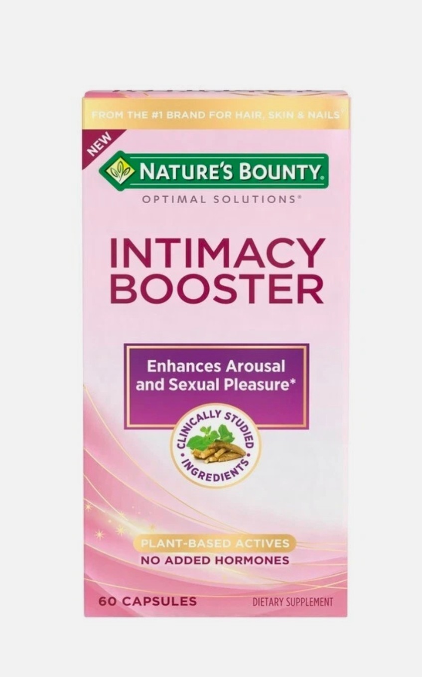 (2 Boxes) Nature’s Bounty INTIMACY BOOSTER 2 @ 60 Capsules ea. Box 2 mon. SUPPLY