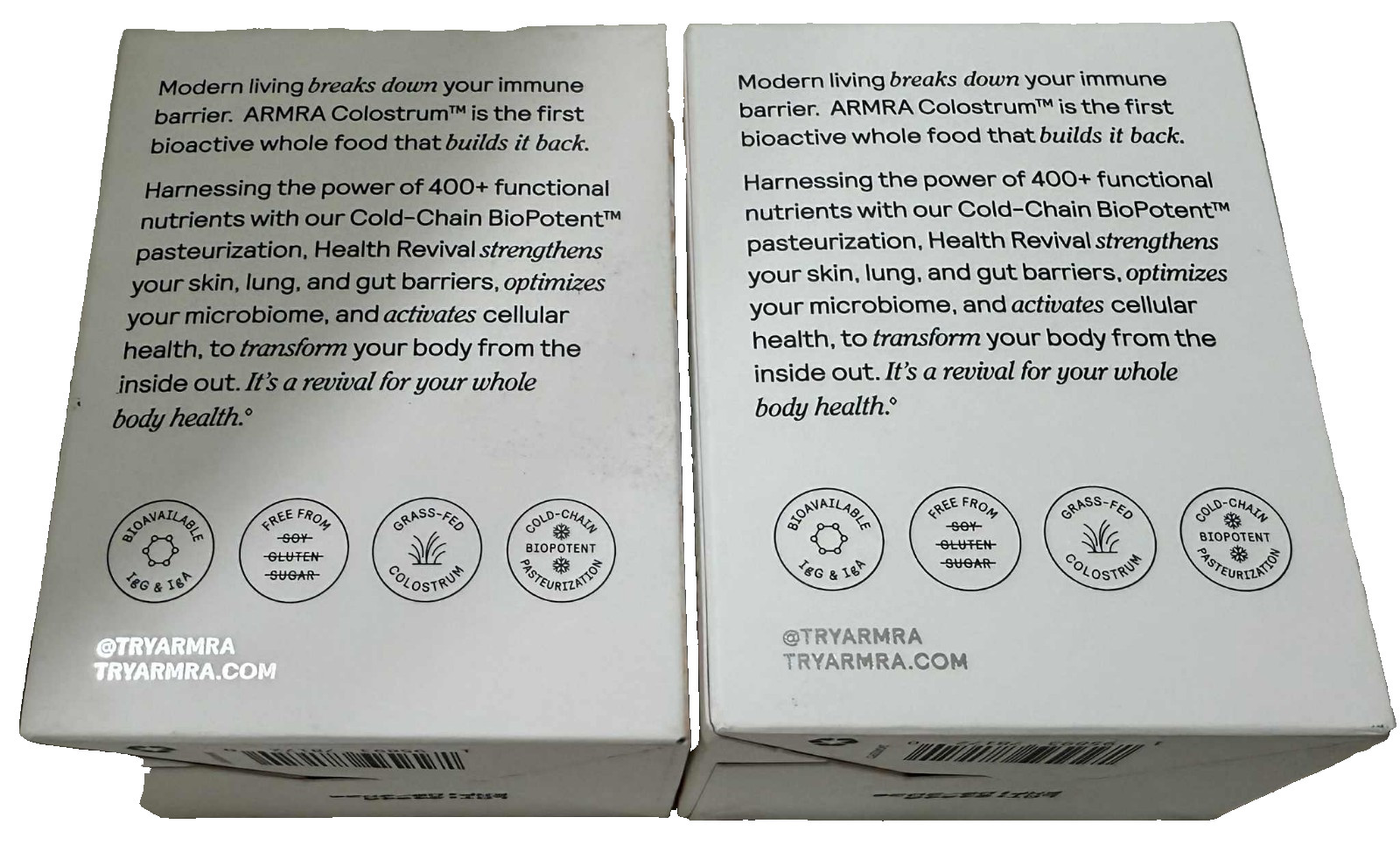 ARMRA Colostrum Superfood Grass-Fed Immune Support Blood Orange 60 Servings NEWW