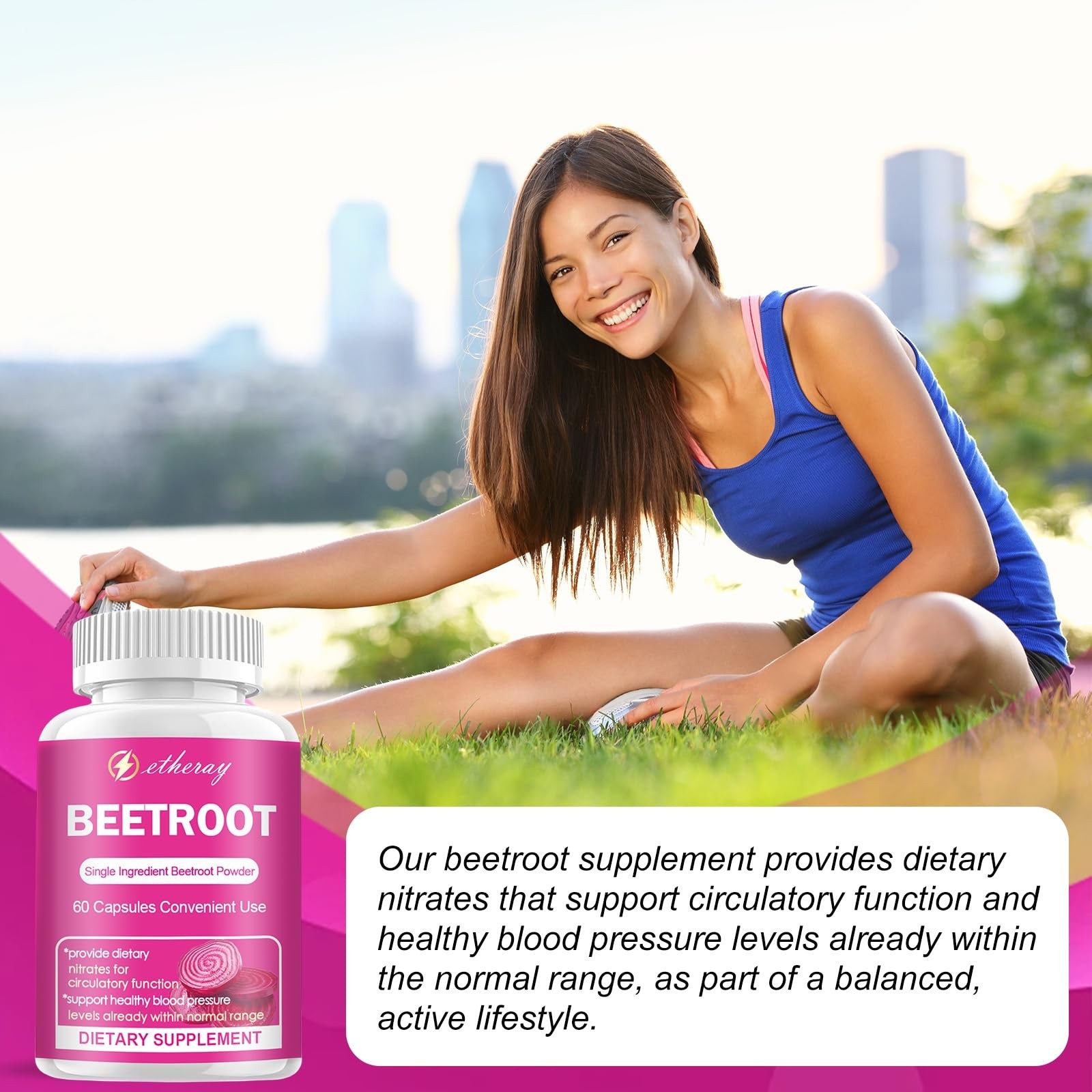 etheray Beet Root Capsules 60 Count
