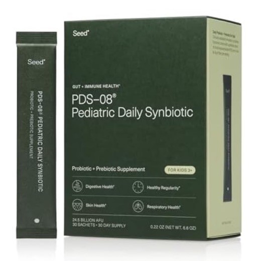 PDS-08 Pediatric Daily Synbiotic Probiotic + Prebiotic Supplement for Kids Fiber