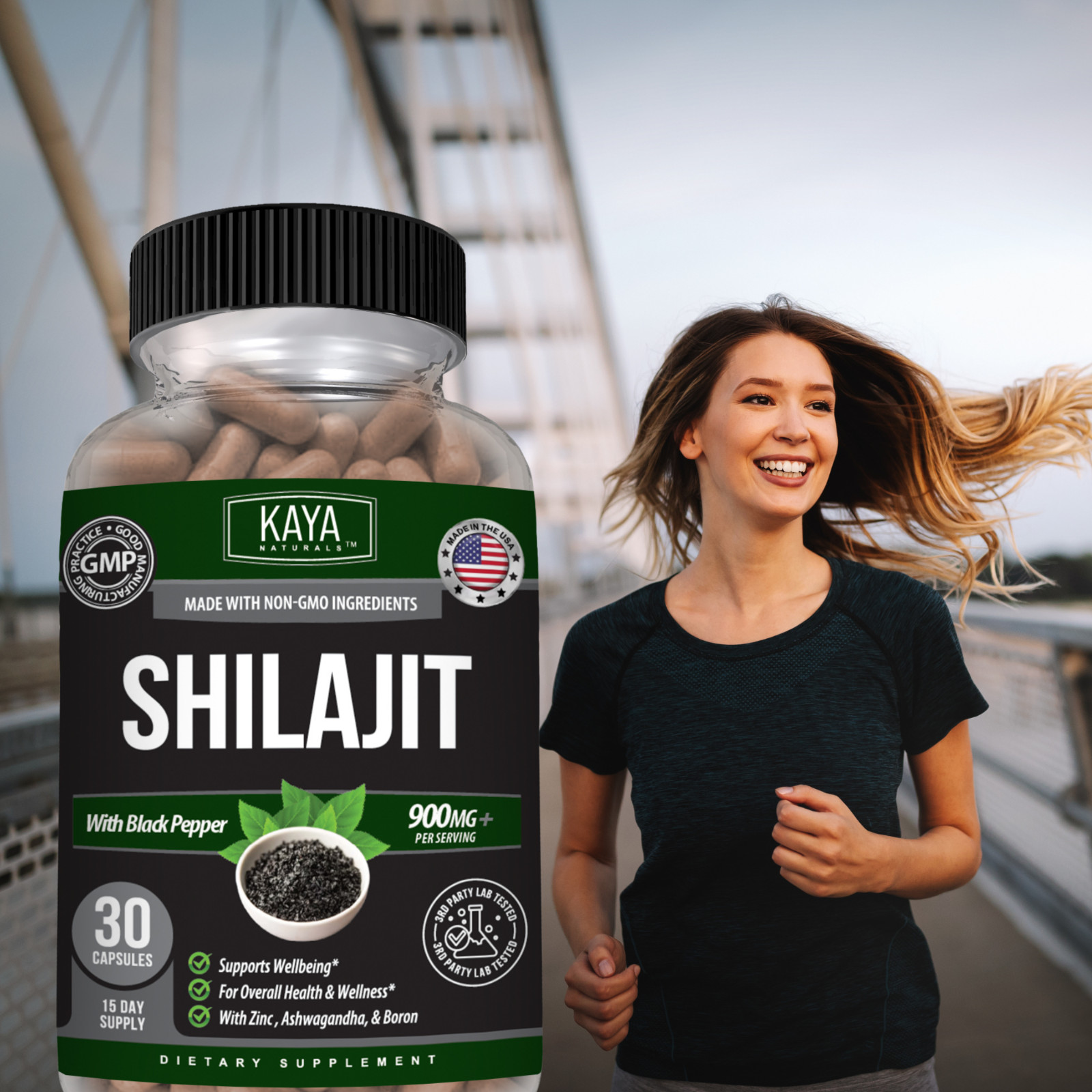 Shilajit Supplement Supports Energy, Stamina, Focus, Strength Boost