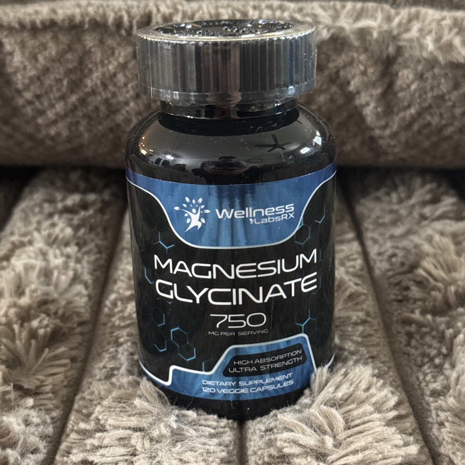 Magnesium Glycinate Capsules – 750mg – 120 Count, Supplement 10/26