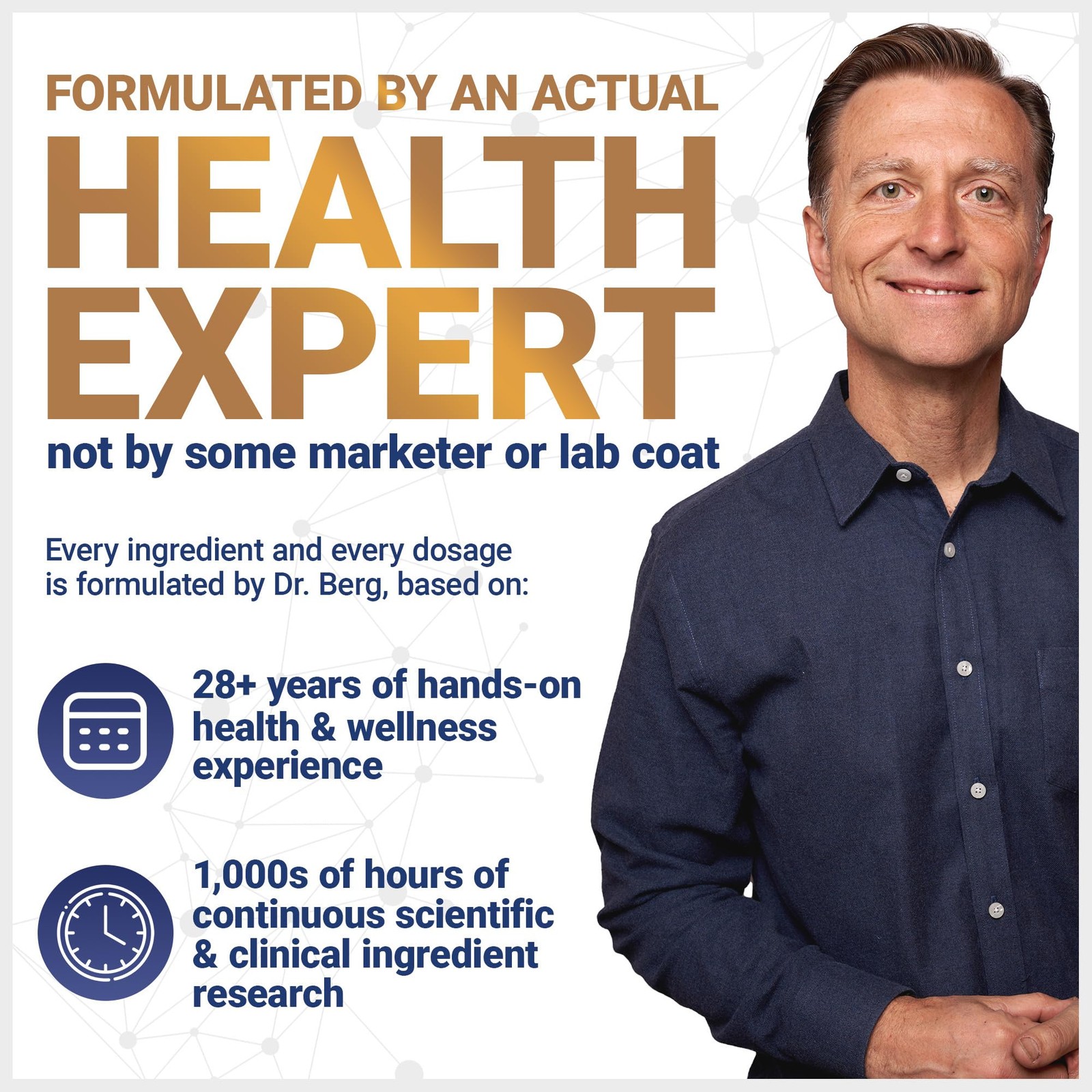 Dr. Berg Probiotic Supplement (60 Billion CFUs) – Helps Ease Occasional Const…