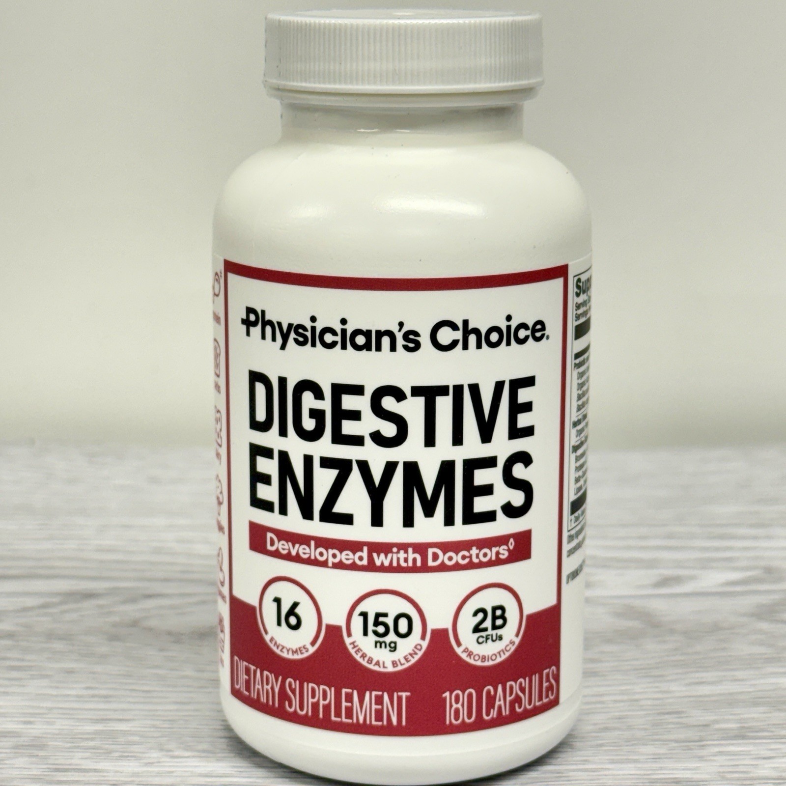 Physician’s Choice Digestive Enzymes Multi Enzymes & Organic Prebiotics 180 CT