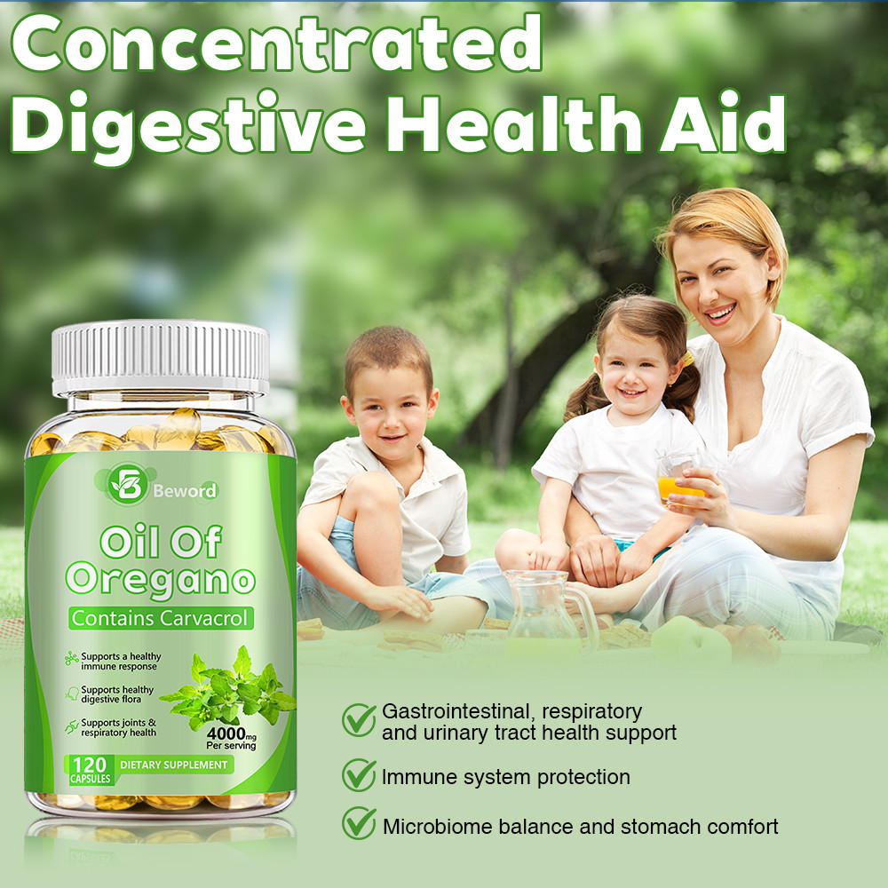 Oil of Oregano Softgels 2 in 1 4000mg with Black Seed Oil Immune Support